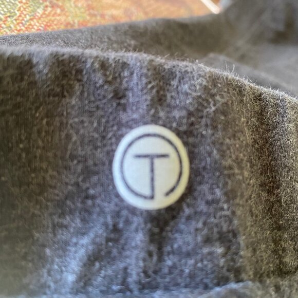 Women's T by Talbot Straight Track Pants Dark Heathered Gray Size Large - Picture 2 of 10